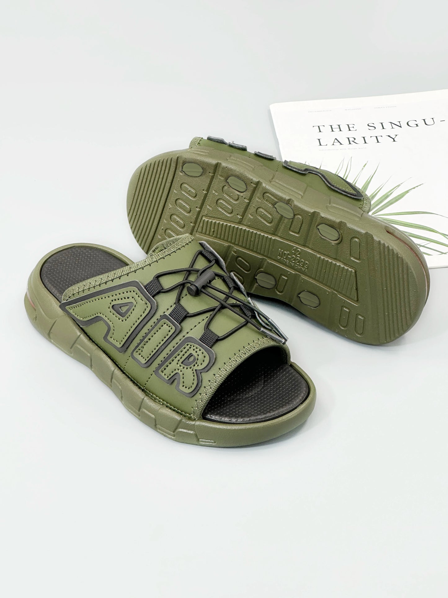 Slippers Men Air Cushion Design Slide Man Summer New PVC Soft Non-Slip Men'S Sports Slippers for Men Flip Flops Chanclas Hombre