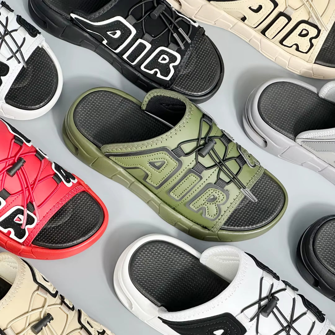 Slippers Men Air Cushion Design Slide Man Summer New PVC Soft Non-Slip Men'S Sports Slippers for Men Flip Flops Chanclas Hombre