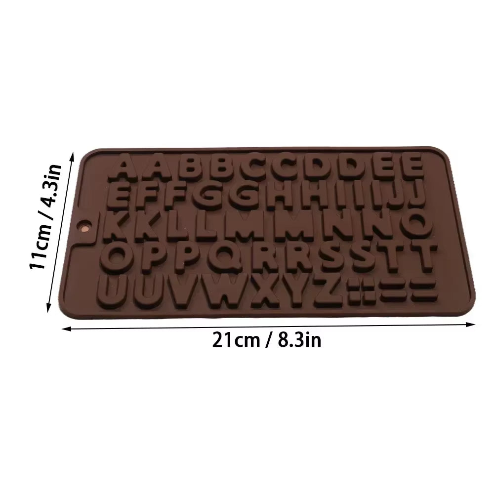 Silicone Mold Silicone Molds Pastry 26 Letters Reposteria Chocolate Numbers Cake Decoration Candy for You Jelly Home Appliance