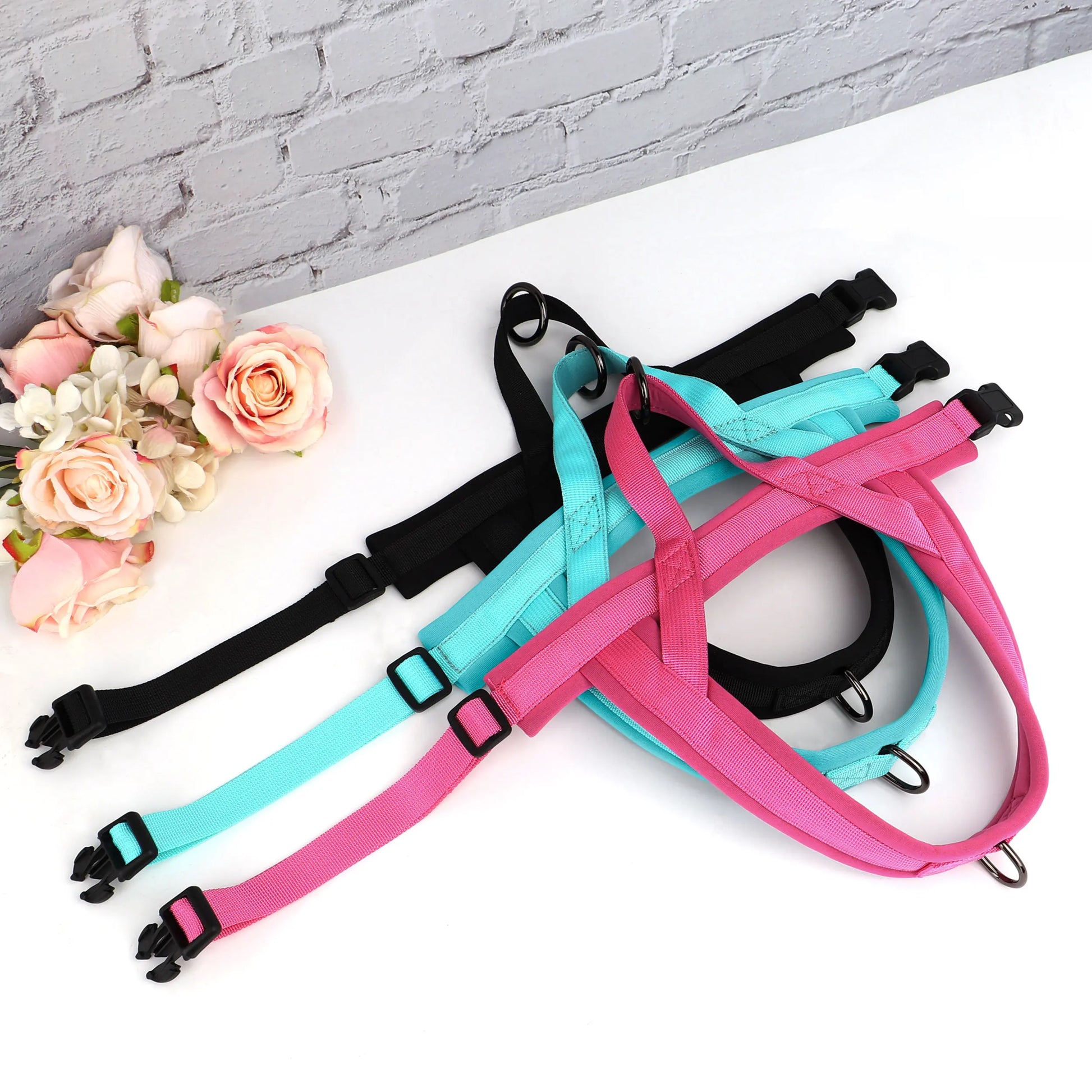 Soft No Pull Small Medium Dog Harness Nylon Pitbull Dog Puppy Harnesses Padded Pet Vest Adjustable for Small Dog Chihuahua Pug