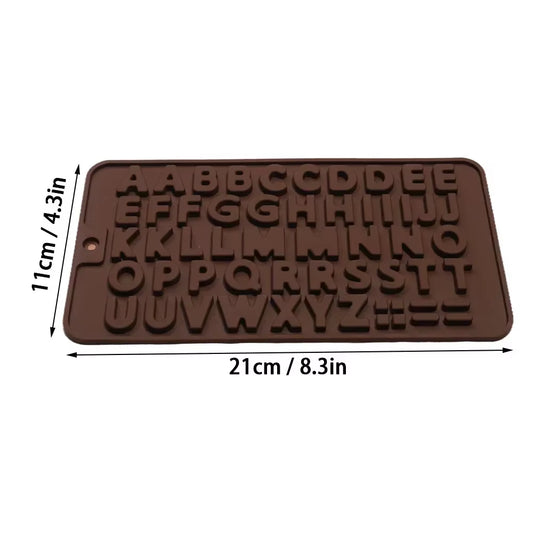 Silicone Mold Silicone Molds Pastry 26 Letters Reposteria Chocolate Numbers Cake Decoration Candy for You Jelly Home Appliance